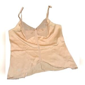 Vintage Vanity Fair Cream Nylon w Floral Lace Chemises, lingerie, Sleepwear | 34